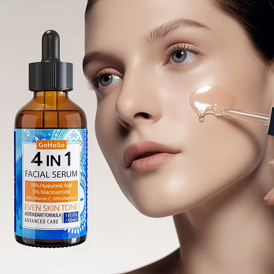 Envisha 4-in-1 Anti-Aging Face Serum – Hyaluronic Acid, Niacinamide & Vitamin Complex for Deep Moisturizing & Firm Skin