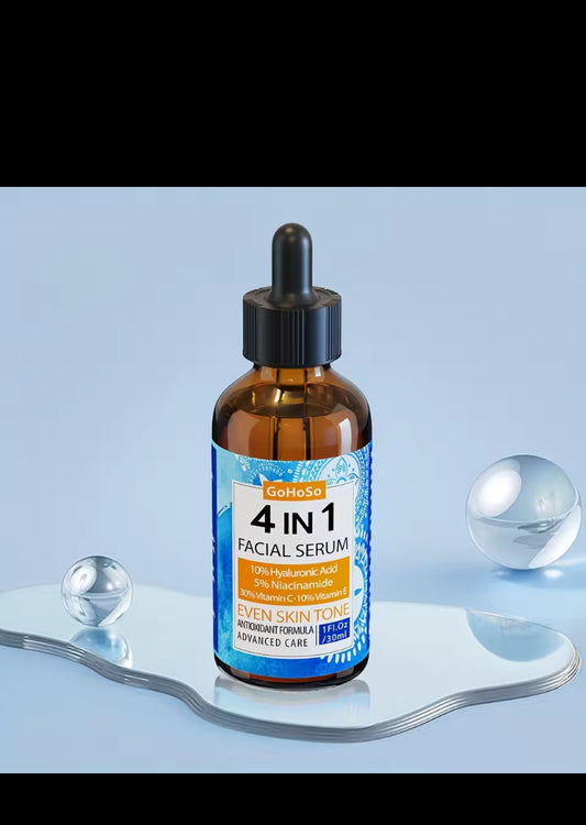 Envisha 4-in-1 Anti-Aging Face Serum – Hyaluronic Acid, Niacinamide & Vitamin Complex for Deep Moisturizing & Firm Skin